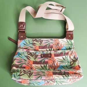 RELIC Palm Leaf Crossbody Messenger Bag